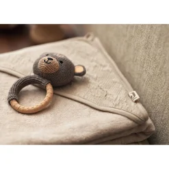 Sorties De Bain*Jollein Cape de bain Soft Waves 75 x 75 cm de Nougat