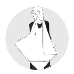 Sorties De Bain*BB&Co Cape de bain tablier de Mousse Lait