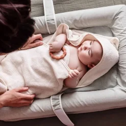 Sorties De Bain*Candide Cape de bain tablier XXL en viscose de Ecru