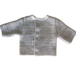 Collection Tricot|Vêtements Naissance*P'tit bisou Cardigan coton bio Collection Trousseau Tricot 2019 0 mois de Gris chiné