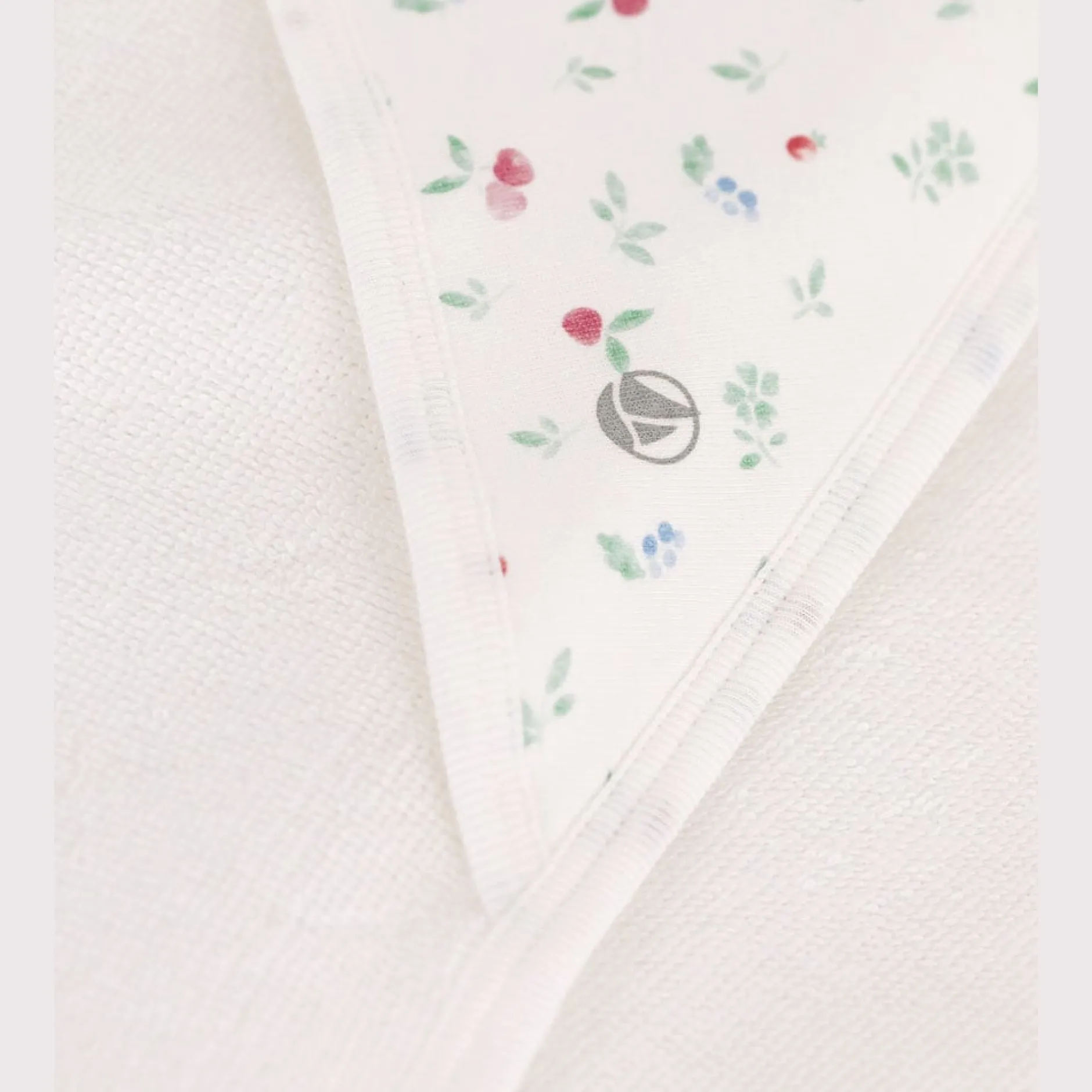 Sorties De Bain*Petit Bateau Carré de bain en coton de Marshmallow