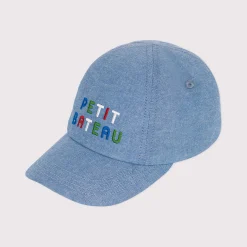 Chapeaux, Bonnets, Écharpes|Chapeaux, Bonnets, Écharpes*Petit Bateau Casquette bébé en denim clair de
