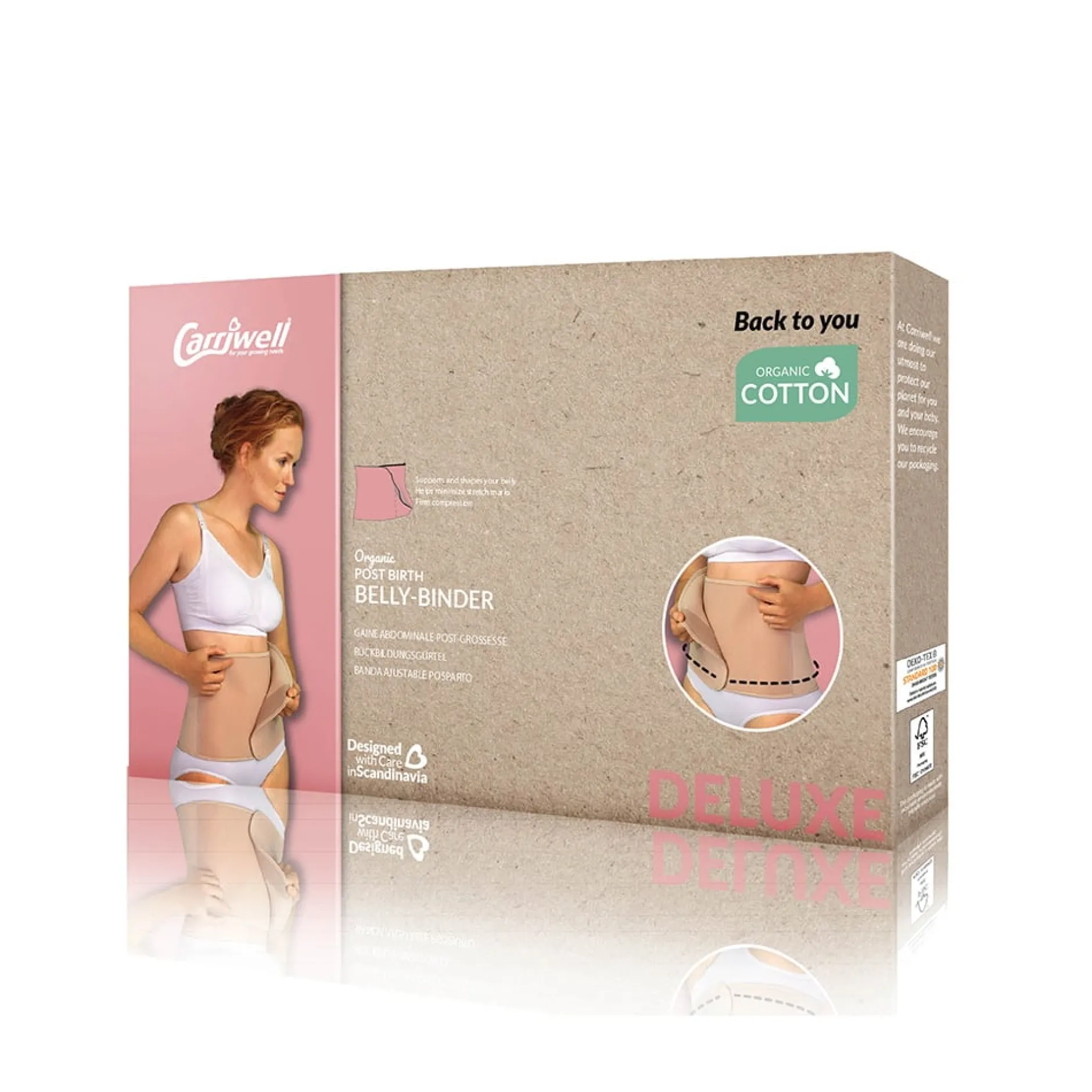 Vêtements|Lingerie*Carriwell Ceinture de maintien abdominal en coton biologique de Beige