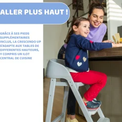 Chaises Hautes Évolutives*Chicco Chaise haute Crescendo Up de Etna Black Re-Lux