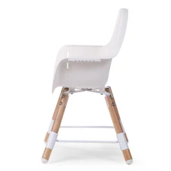 Chaises Hautes Évolutives*Childhome Chaise haute Evolu 2 + arceau de Naturel/Blanc