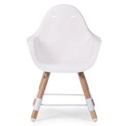 Chaises Hautes Évolutives*Childhome Chaise haute Evolu 2 + arceau de Naturel/Blanc