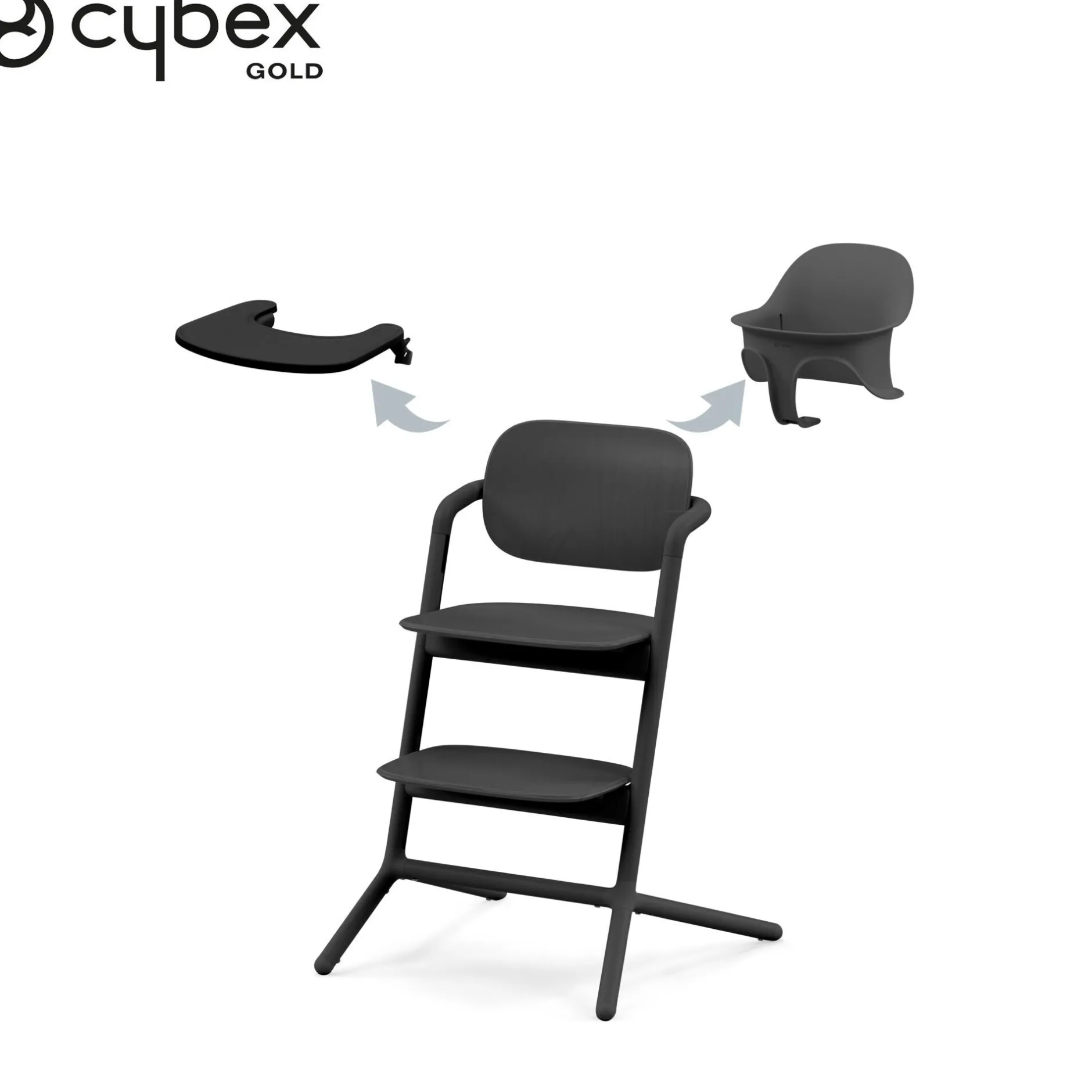 Chaises Hautes Évolutives*CYBEX Chaise haute Lemo 3-in-1 de Stunning Black