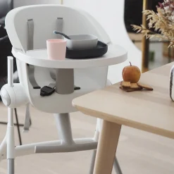 Chaises Hautes Réglables*Béaba Chaise haute Up & Down de Grey / White