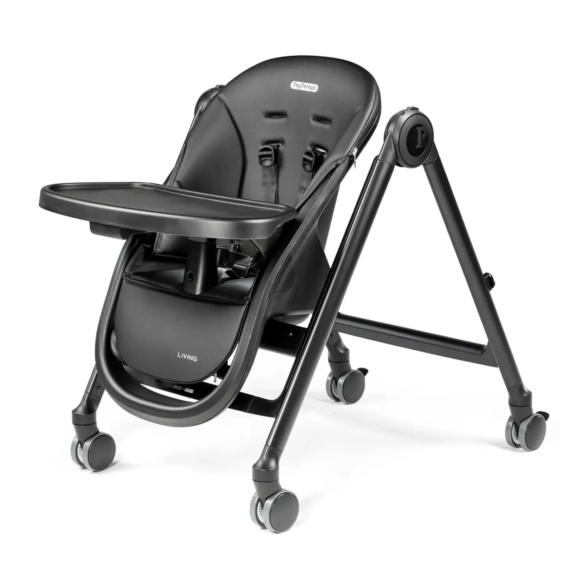 Chaises Hautes Réglables*Peg-Pérego Chaise Living de True Black