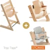 Chaises Hautes Évolutives* Chaise Tripp Trapp + Baby Set + coussin - Coloris au choix de Stokke®