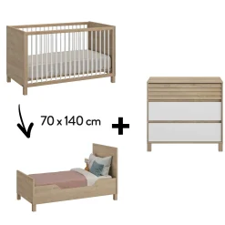 Commodes|Lits 70X140 Évolutifs* Chambre Achille Duo : Lit 70 x 140 + Commode de Galipette