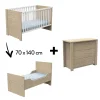 Lits 70X140 Évolutifs* Chambre Antonin Duo : lit évolutif 70 x 140 + commode de Sauthon Baby's Sweet Home