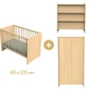 Commodes* Chambre Cannelle : Lit 60x120 + Commode + Armoire de Sauthon Baby's Sweet Home