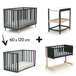 Cododo|Tables À Langer* Chambre Confort : Table à langer + Berceau + Lit 60x120 cm de AT4