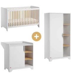 Lits 60X120 Non Évolutifs* Chambre Leaf : Lit 60x120+ armoire + commode de Vox