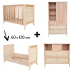 Commodes|Lits 60X120 Évolutifs* Chambre Marelia : Lit 60x120 cm + Armoire + Commode de Théo