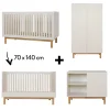 Lits 70X140 Évolutifs|Commodes* Chambre Mood : Lit 70 x 140 cm + Commode + Armoire 2 Portes de Quax