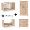 Commodes|Lits 60X120 Évolutifs* Chambre Naia : Lit 60 x 120 cm + Armoire + Commode de Théo