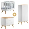 Commodes|Armoires 3 Portes* Chambre Nature : Lit 70x140 + Armoire + Commode de Vox