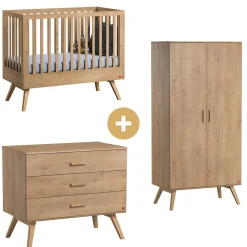 Commodes|Armoires 3 Portes* Chambre Nautis : Lit 60x120 + Armoire + Commode de Vox