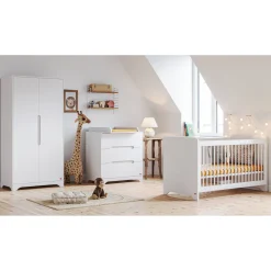 Commodes* Chambre Ova : Lit 60 x 120 cm + Armoire + Commode de Vox