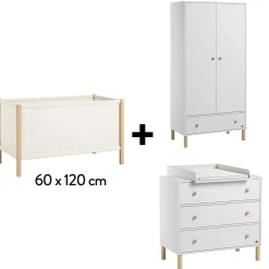 Plans À Langer|Plans* Chambre Tela : Lit 60x120cm + Commode + Plan à Langer + Armoire de Vox