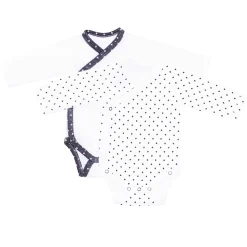 Bodies|Bodies*Sauthon Baby's Sweet Home Chao Chao Lot de 2 bodies Naissance de Blanc et Noir