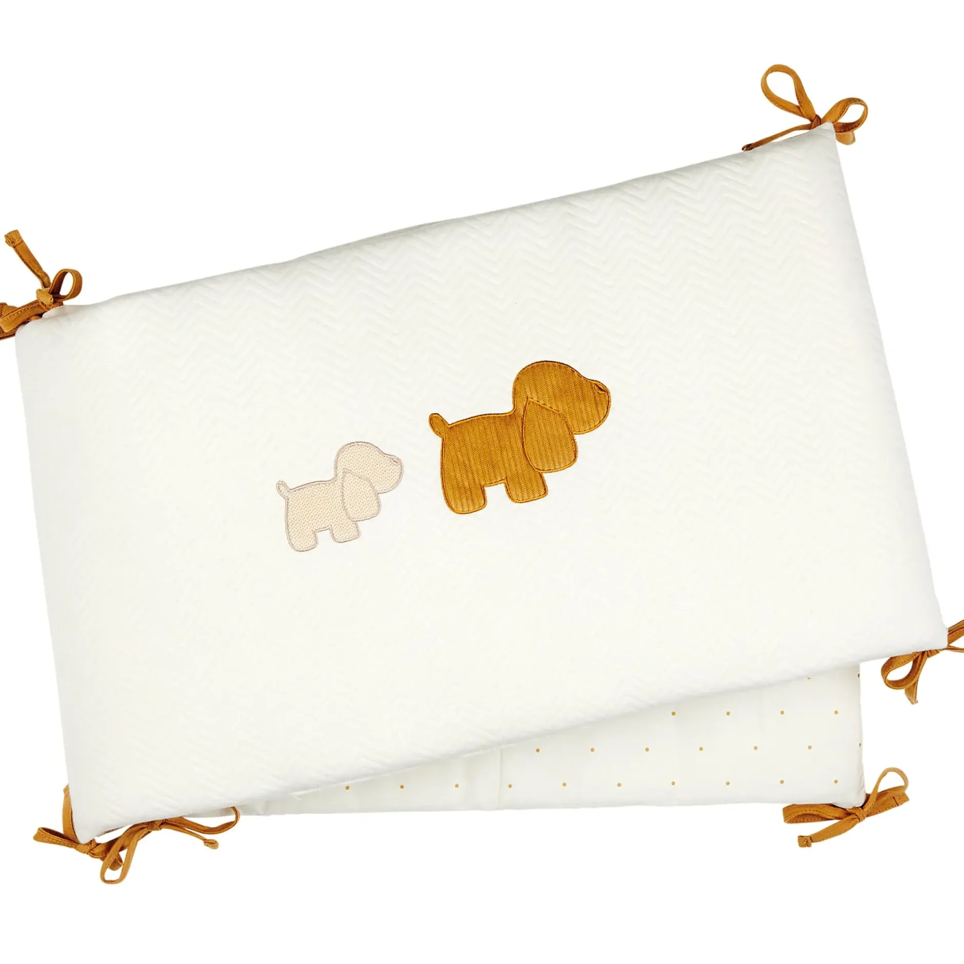 Tours De Lit|Gigoteuses & Nids D'Ange*Nattou Charlie Tour de lit 180 x 35 cm de Vanille