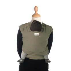 Écharpes De Portage|Tout Pour Vos Balades*Babylonia Écharpe de portage extensible Tricot-Slen bambou bio de Khaki