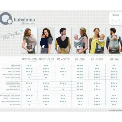 Écharpes De Portage|Tout Pour Vos Balades*Babylonia Écharpe de portage extensible Tricot-Slen bambou bio de Khaki