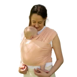 Tout Pour Vos Balades|Écharpes De Portage*Babylonia Écharpe de portage extensible Tricot-Slen bambou bio de Pêche