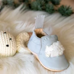 Chaussettes, Collants, Chaussons|Chaussettes, Chaussons*Easy Peasy Chaussons Blumoo de Ourson bleu ciel