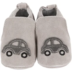 Chaussettes, Chaussons*P'tit bisou Chaussons cuir voiture 17/18 de Gris