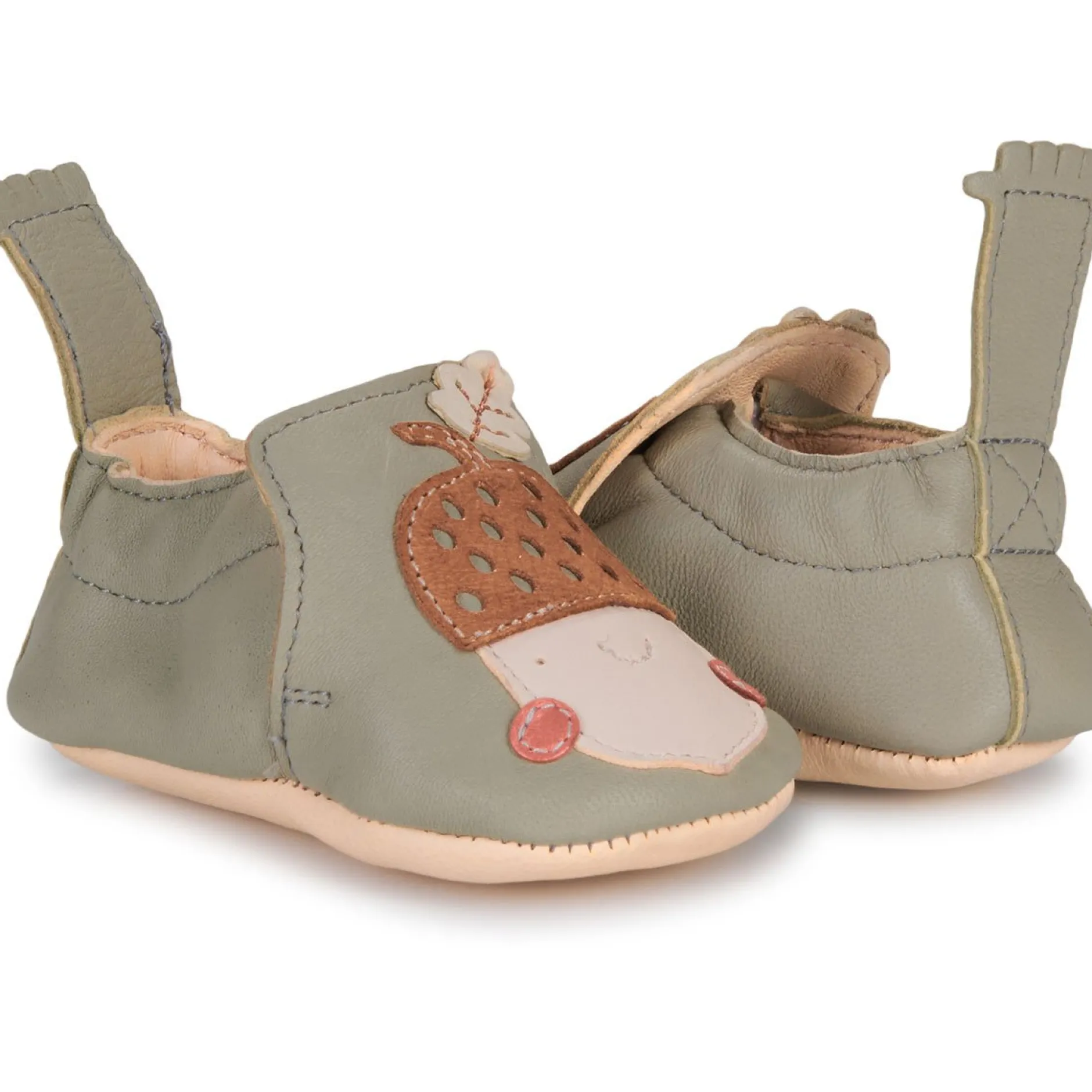 Chaussettes, Chaussons|Chaussettes, Collants, Chaussons*Easy Peasy Chaussons My Blumoo Nuts de Vert