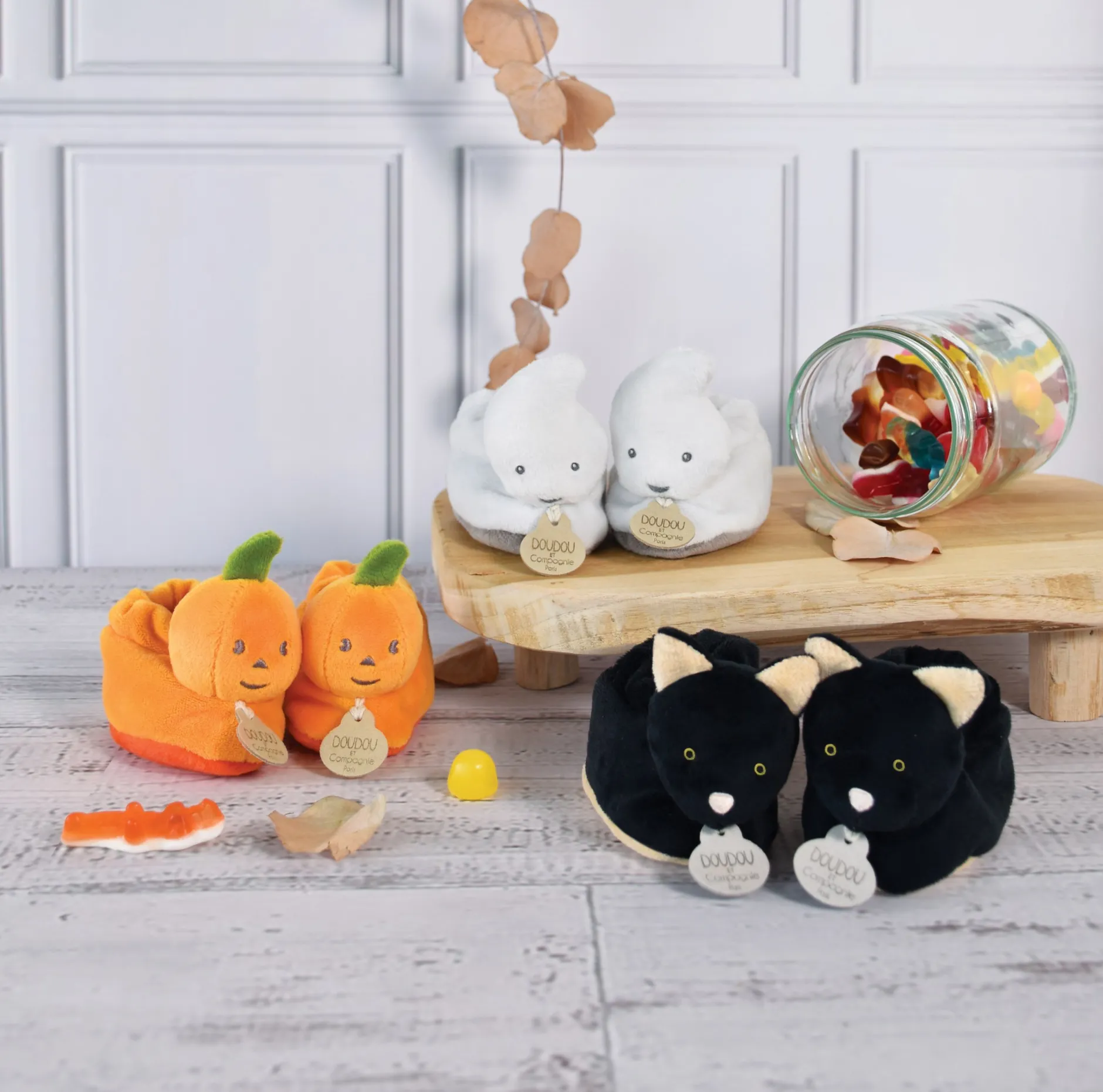 Chaussettes, Chaussons|Chaussettes, Collants, Chaussons*Doudou et Compagnie Chaussons My First Halloween 0-6 mois de Fantôme