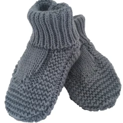 Collection Tricot|Bonnets, Moufles, Chaussons*P'tit bisou Chaussons Tricot Les Tout Petits Chats Taille unique de Bleu Orage