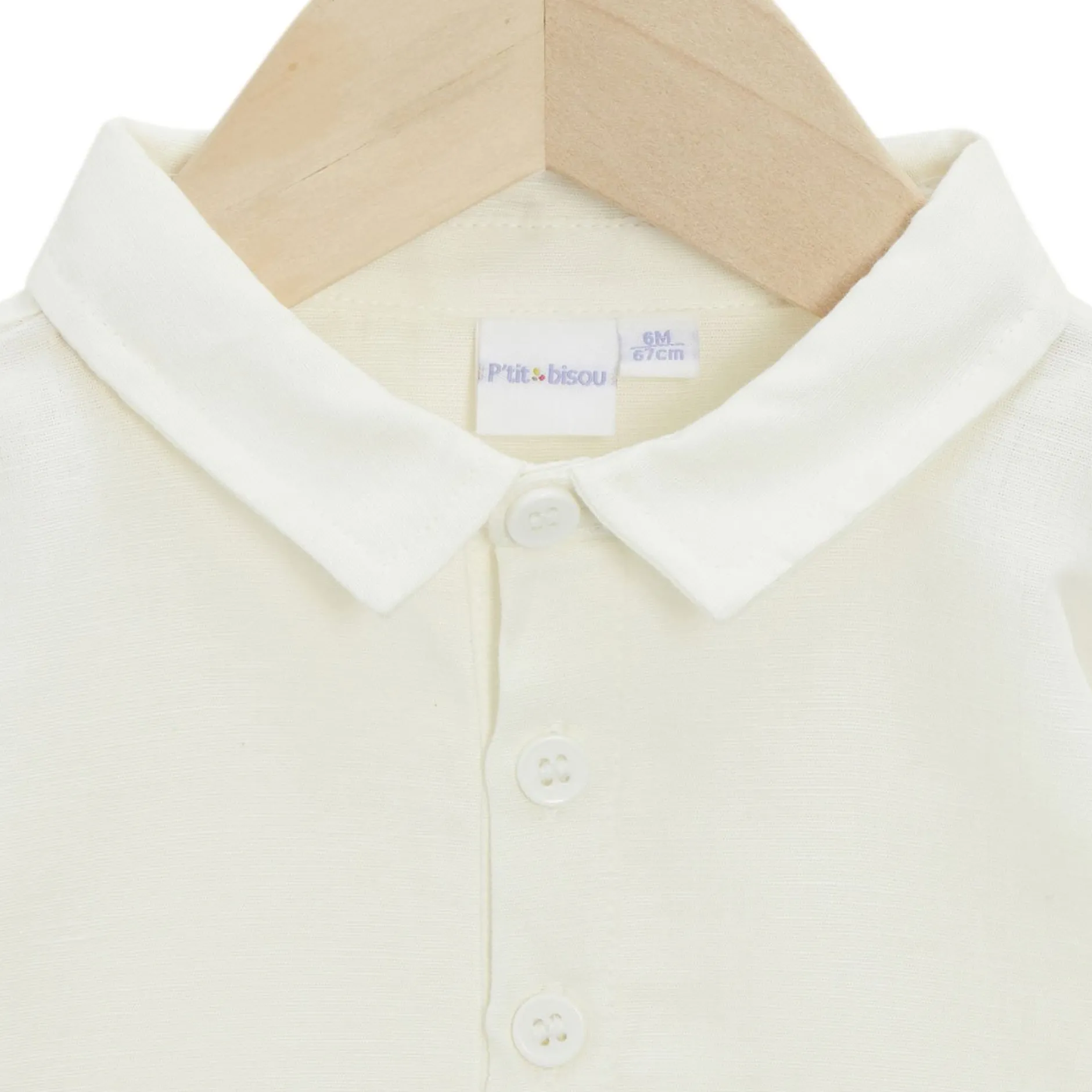 T-Shirts, Polos, Chemises*P'tit Bisou Petit Prix Chemise Liberty and Sea Life de Blanc