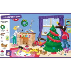 Livres*AUZOU Cherche et trouve des tout-petits de P'tit loup Vive noël