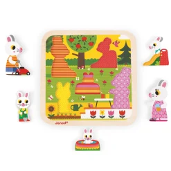 Puzzle|Jouets En Bois*Janod Chunky Puzzle bois 7 pièces de Marin