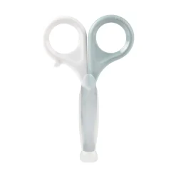 Manucure*Béaba Ciseaux + étui Bubble de green blue