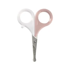 Manucure*Béaba Ciseaux + étui Bubble de Vieux Rose