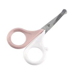 Manucure*Béaba Ciseaux + étui Bubble de Vieux Rose