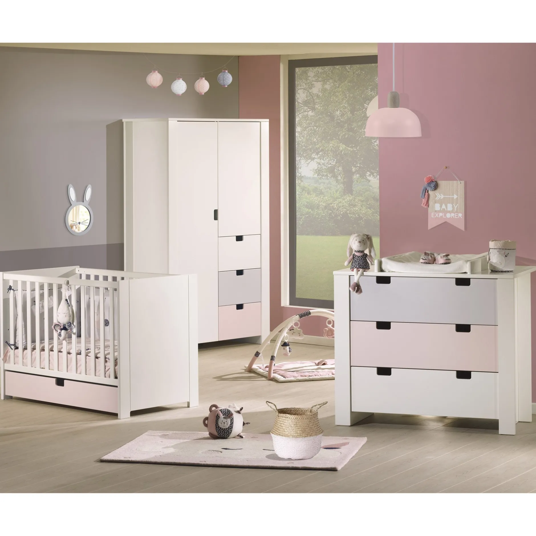 Lits 70X140 Évolutifs*Sauthon Baby's Sweet Home City lit Little Big Bed 70x140 de Girl