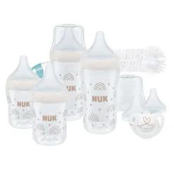 Coffrets Nouveau-Né*Nuk Coffret Biberons Perfect Match Start Set de Arc-en-ciel