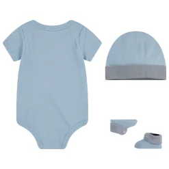 Chapeaux, Bonnets, Écharpes|Chaussettes, Chaussons*Converse Coffret Bodie + Bonnet + Chaussons 6-12 mois de Bleu