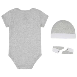 Chapeaux, Bonnets, Écharpes|Chaussettes, Chaussons*Converse Coffret Bodie + Bonnet + Chaussons 6-12 mois de Gris