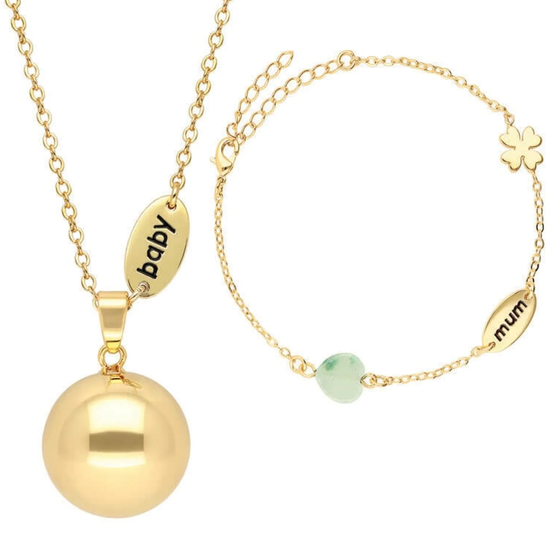 Bijoux|Soins & Beauté*Babylonia Coffret Bola sur chaine + Bracelet de Or