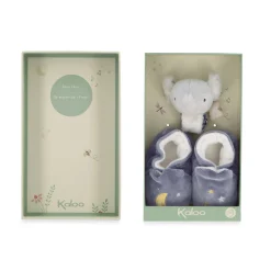 Coffrets De Naissance*Kaloo Coffret Chaussons et bracelet de Élephant