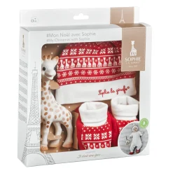 Coffrets De Naissance|Chapeaux, Bonnets, Écharpes*Sophie La Girafe® Coffret mon Noël avec Sophie de Rouge