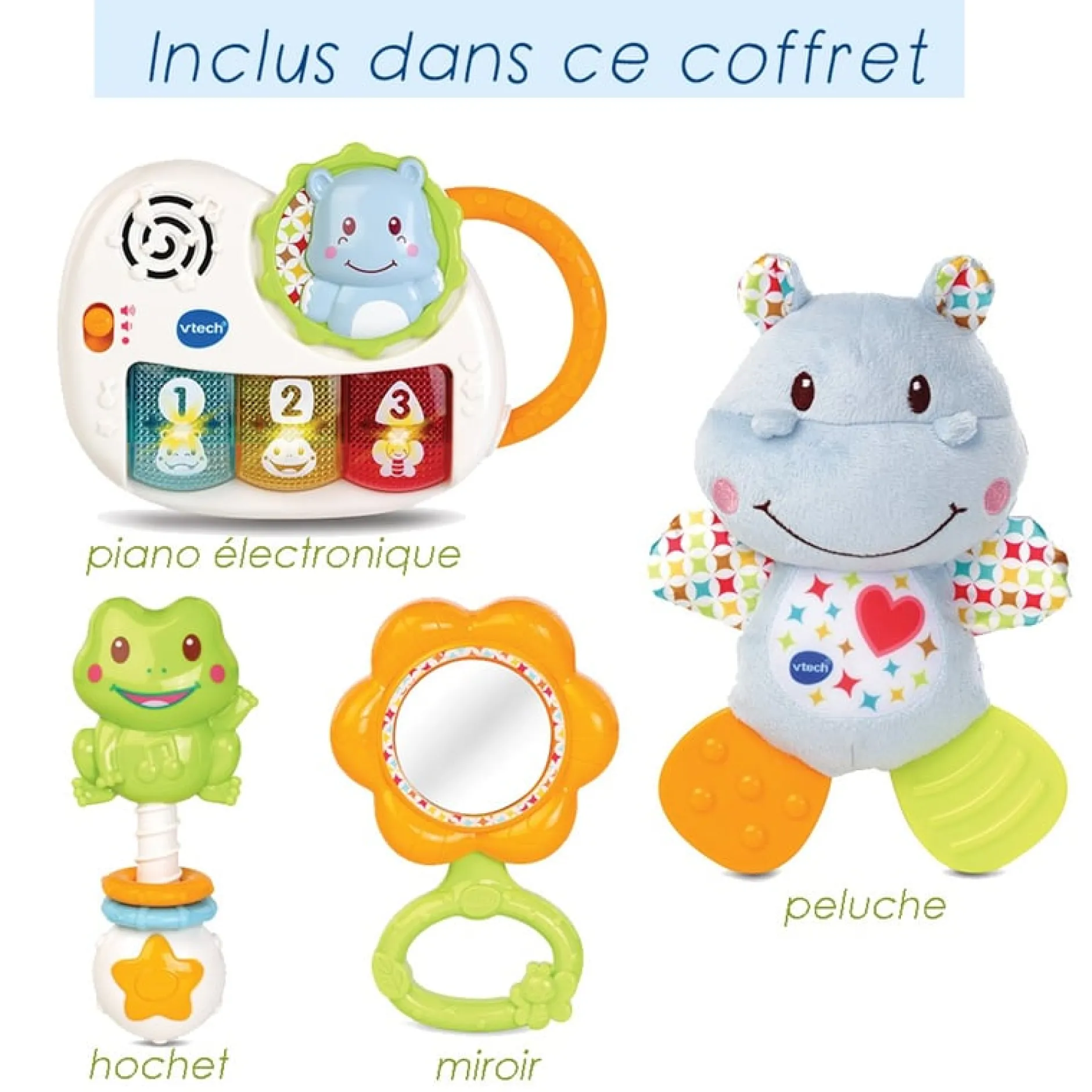 Instruments De Musique|Autres Jouets D'Éveil*Vtech Coffret naissance éveil des sens de Bleu